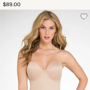 Va Bien 1508, Low Back, Strapless Bustier, size 34B